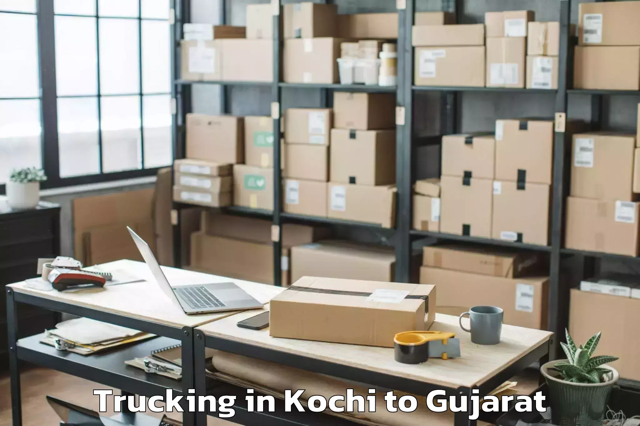 Book Kochi to Gondal Trucking